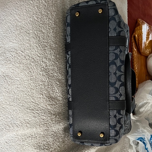Coach Navy signature tote - Picture 5 of 6